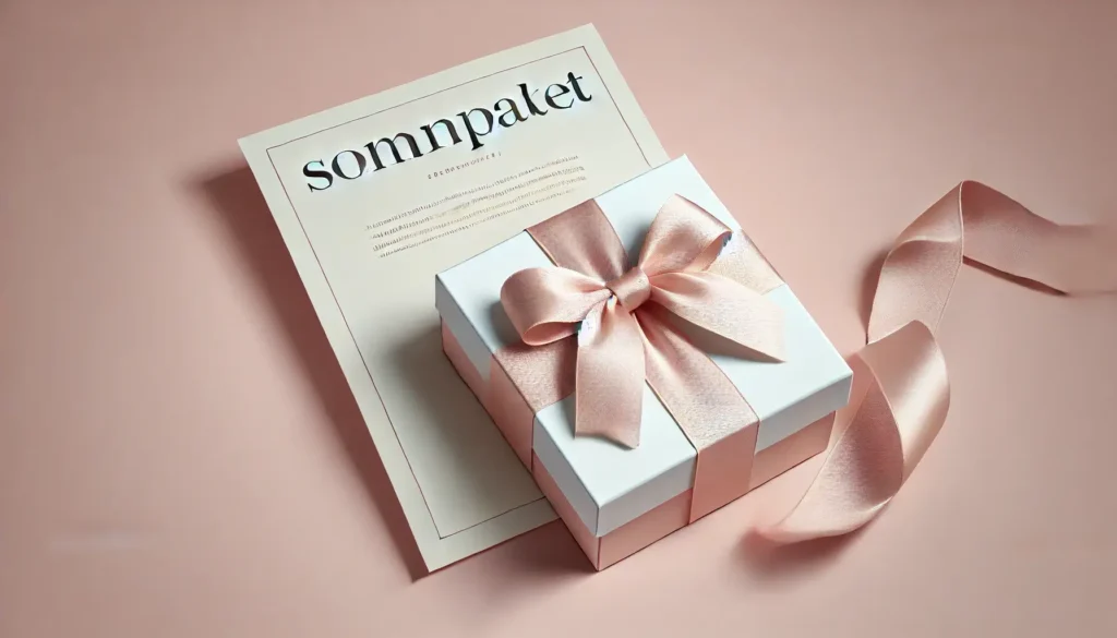 Sömnpaket presentkort